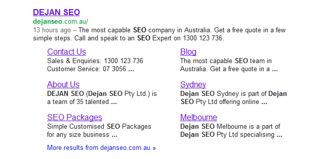 Branded SERP Snippet